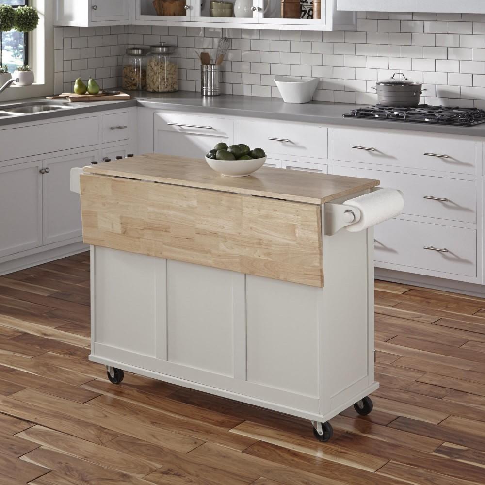 Homestyles Furniture - Dolly Madison White Kitchen Cart - 4511-95 veiw 3
