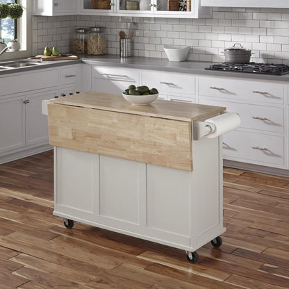 Homestyles Furniture - Dolly Madison White Kitchen Cart - 4511-95 veiw 3