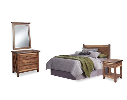 Homestyles Furniture - Forest Retreat Brown Queen Bed, Nightstand, Chest, and Mirror - 5185-521 veiw 1