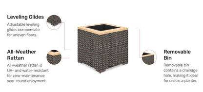 Homestyles Furniture - Boca Raton Outdoor Planter - 6801-24 veiw 2