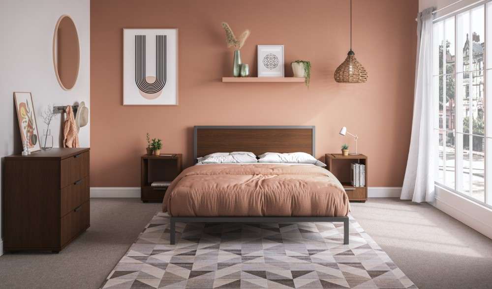 Homestyles Furniture - Merge Queen Bed, Two Nightstands and Chest - 5450-5016 veiw 1