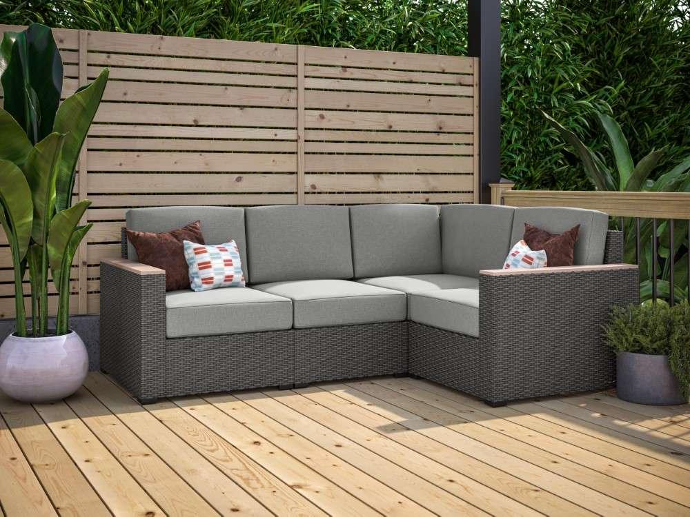 HomeStyles Furniture - Outdoor 4 Seat Sectional - 6801-40 veiw 3