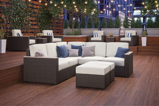 HomeStyles Furniture - Outdoor 5 Seat Sectional - 6800-41 veiw 2