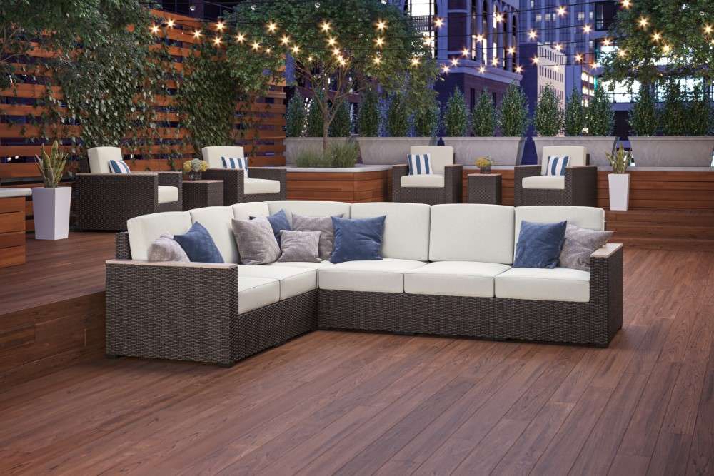 HomeStyles Furniture - Outdoor 6 Seat Sectional - 6800-42 veiw 2