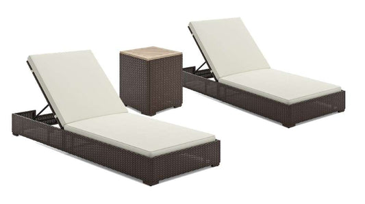 HomeStyles Furniture - Outdoor Chaise Lounge Pair and Side Table - 6800-83D-T veiw 1