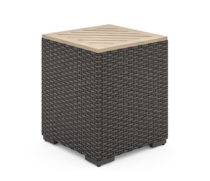 HomeStyles Furniture - Outdoor Loveseat, Arm Chair Pair and Two Side Tables - 6801-11D6-TD veiw 2