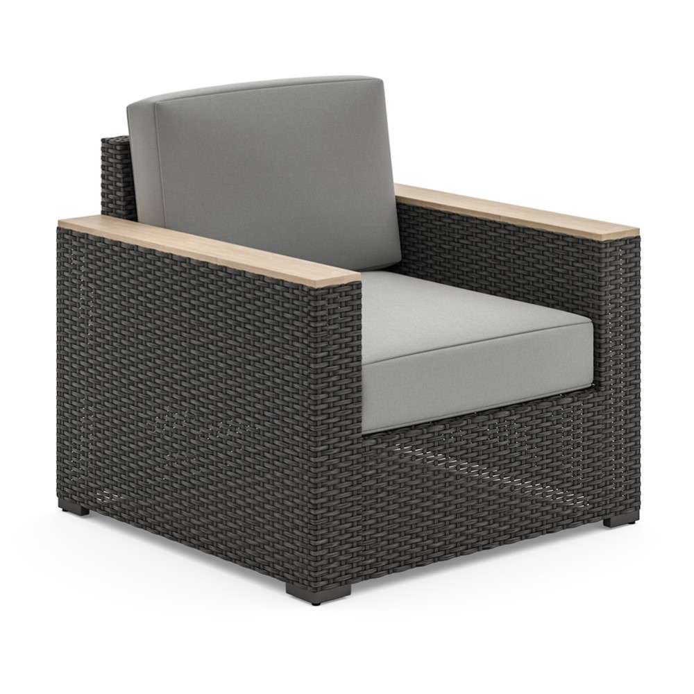 HomeStyles Furniture - Outdoor Loveseat, Arm Chair Pair and Two Side Tables - 6801-11D6-TD veiw 4