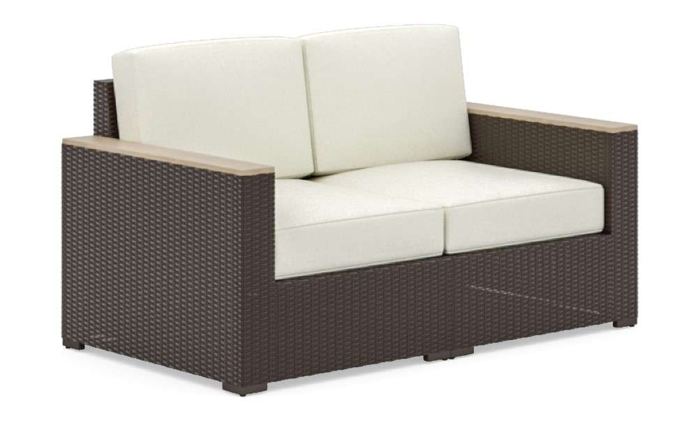 HomeStyles Furniture - Outdoor Loveseat, Arm Chair Pair and Two Side Tables - 6800-11D6-TD veiw 4