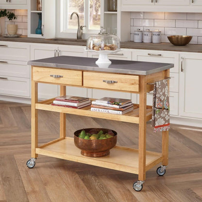 Homestyles Furniture - General Line Brown Kitchen Cart - 5217-95 veiw 2