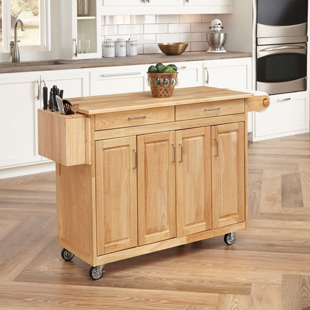 Homestyles Furniture - General Line Brown Kitchen Cart - 5023-95 veiw 2