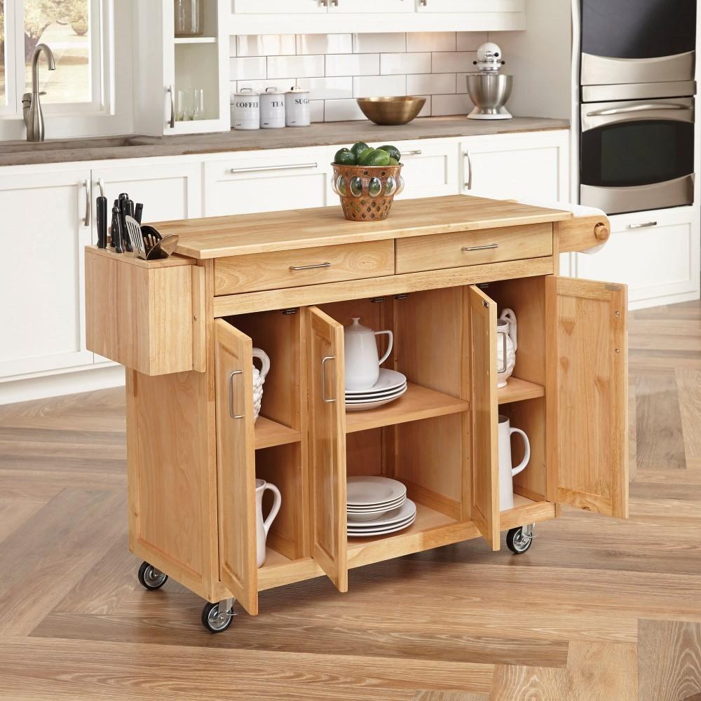 Homestyles Furniture - General Line Brown Kitchen Cart - 5023-95 veiw 3