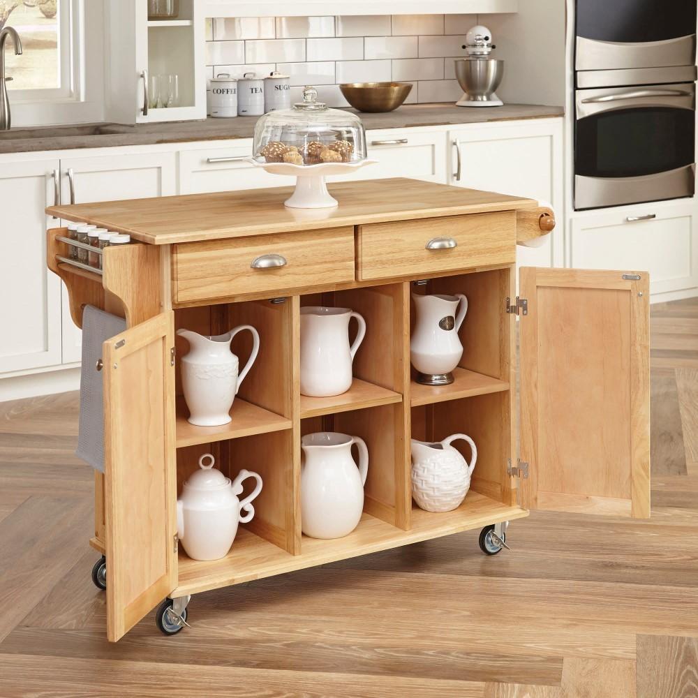 Homestyles Furniture - General Line Brown Kitchen Cart - 5099-95 veiw 3