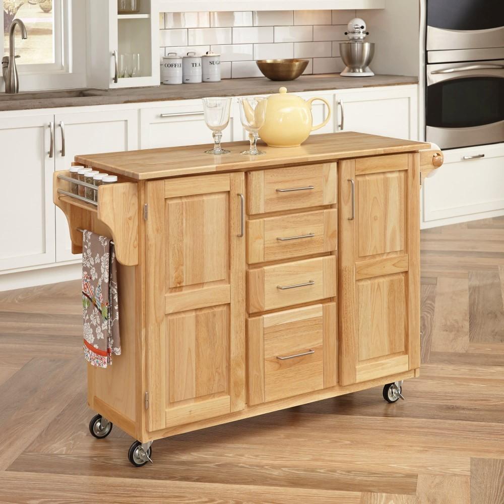 Homestyles Furniture - General Line Brown Kitchen Cart - 5089-95 veiw 2