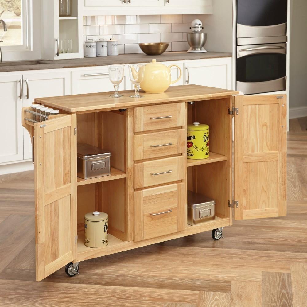 Homestyles Furniture - General Line Brown Kitchen Cart - 5089-95 veiw 3