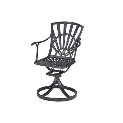 Homestyles Furniture - Grenada Gray Swivel Rocking Chair - 6660-53 veiw 2