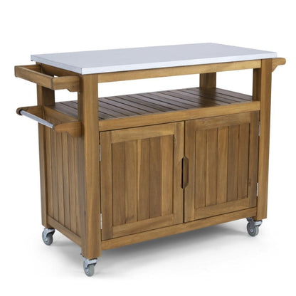 Homestyles Furniture - Maho Brown Kitchen Cart - 5663-95 veiw 1