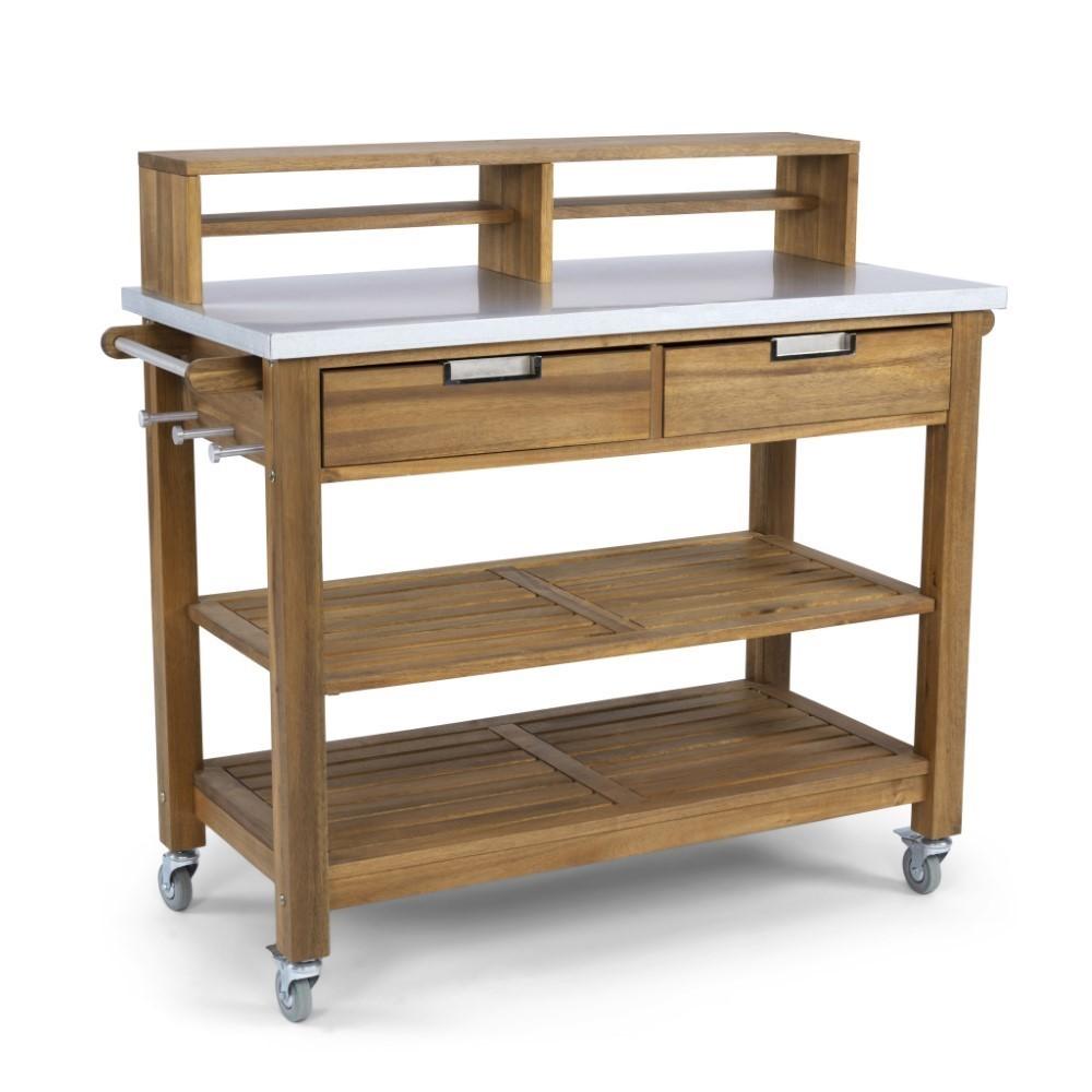 Homestyles Furniture - Maho Brown Potting Bench - 5663-91 veiw 1