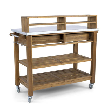 Homestyles Furniture - Maho Brown Potting Bench - 5663-91 veiw 2