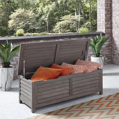 Homestyles Furniture - Maho Gray Deck Box - 5664-25 veiw 2