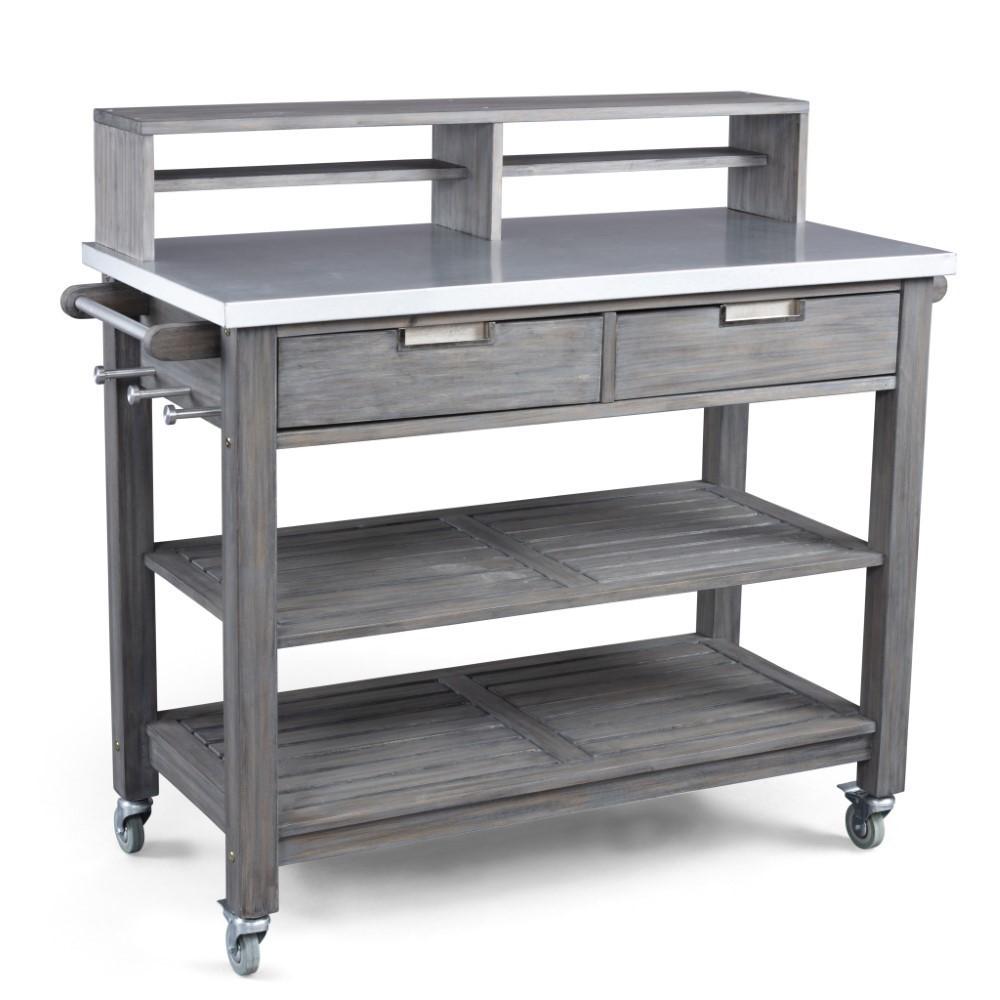 Homestyles Furniture - Maho Gray Potting Bench - 5664-91 veiw 1