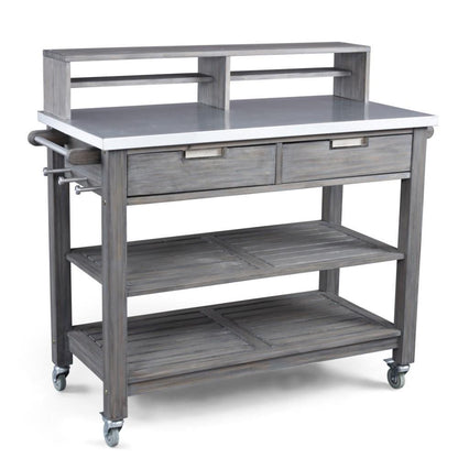 Homestyles Furniture - Maho Gray Potting Bench - 5664-91 veiw 1