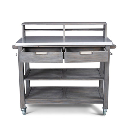 Homestyles Furniture - Maho Gray Potting Bench - 5664-91 veiw 3