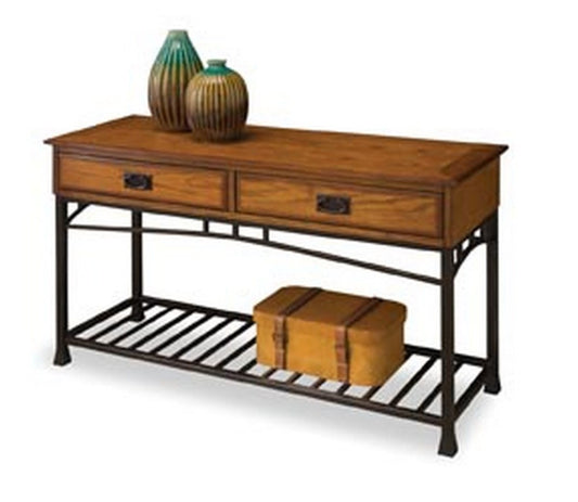Homestyles Furniture - Modern Craftsman Brown Console Table - 5050-22 veiw 1
