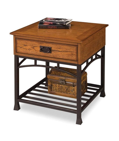 Homestyles Furniture - Modern Craftsman Brown End Table - 5050-20 veiw 1