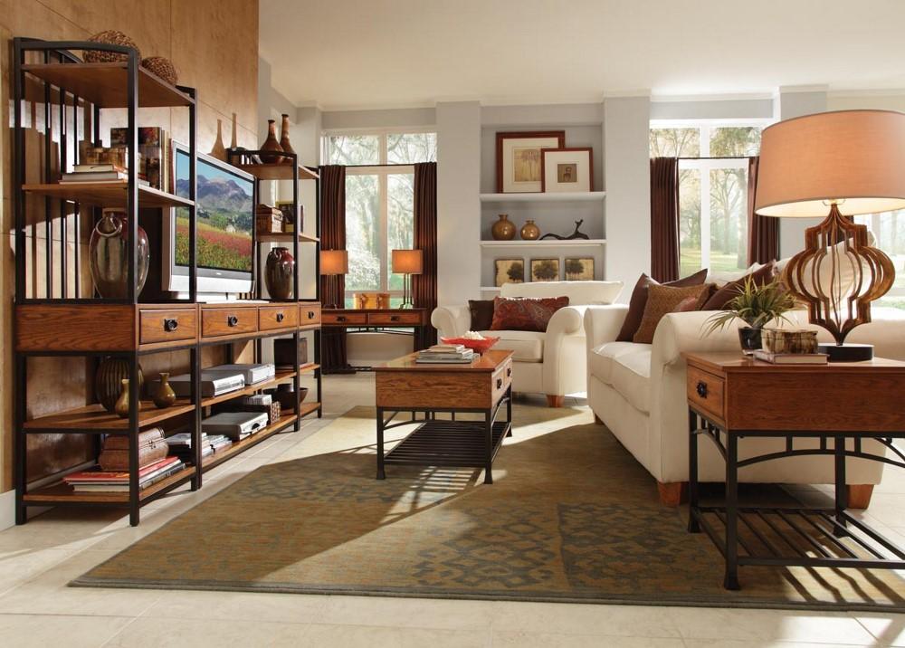 Homestyles Furniture - Modern Craftsman Brown End Table - 5050-20 veiw 2