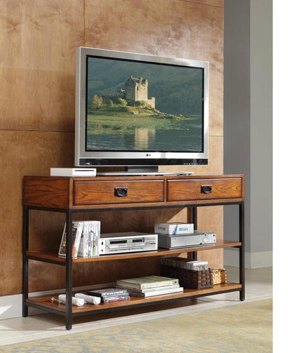 Homestyles Furniture - Modern Craftsman Brown Media Console - 5050-06 veiw 2