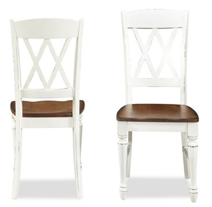 Homestyles Furniture - Monarch White Chair (Set of 2) - 5020-802 veiw 1