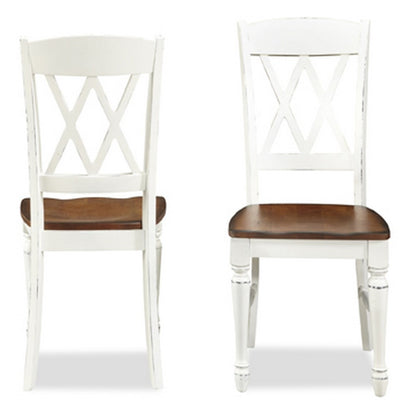 Homestyles Furniture - Monarch White Chair (Set of 2) - 5020-802 veiw 2