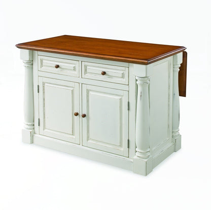 Homestyles Furniture - Monarch White Kitchen Island - 5020-94 veiw 1