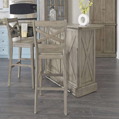 Homestyles - Mountain Lodge Gray 3 Piece Bar Set - 5525-998 veiw 3