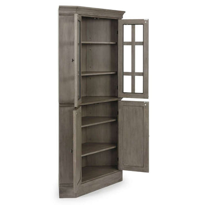 Homestyles - Mountain Lodge Gray Corner Cabinet - 5525-68 veiw 4
