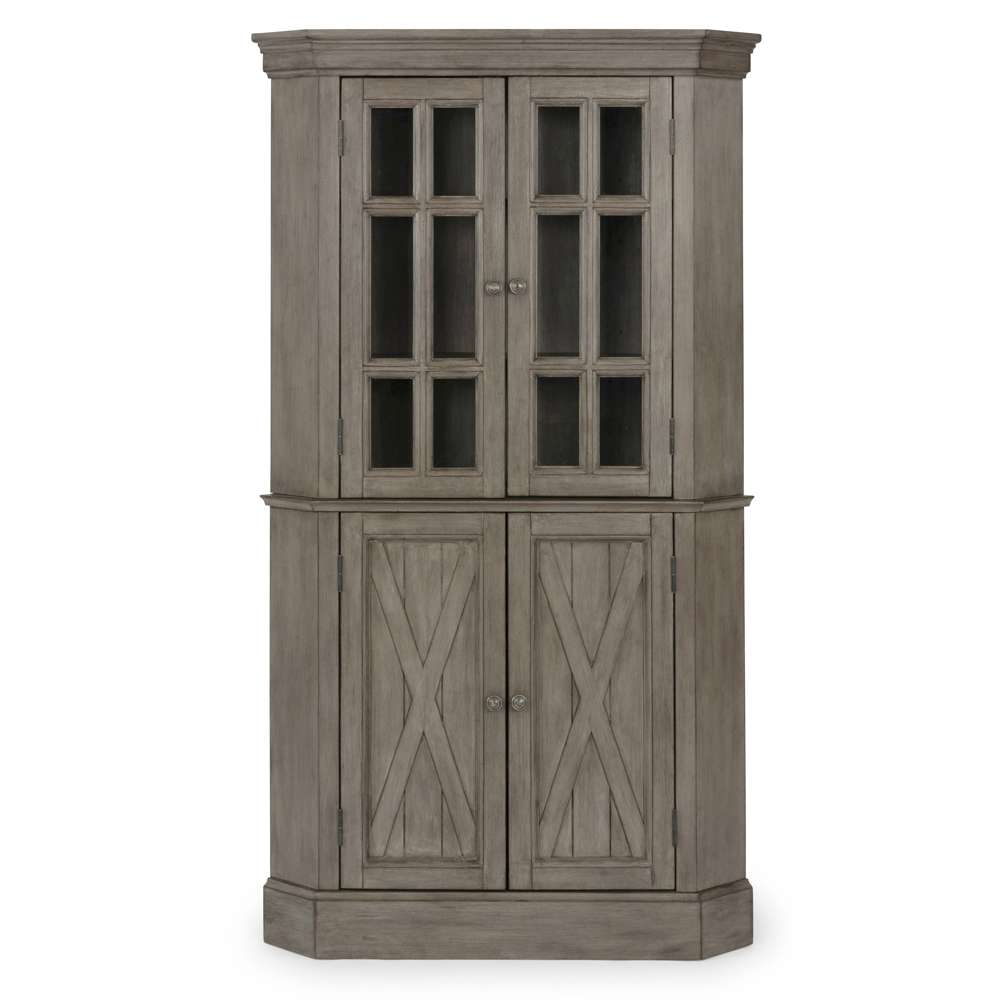 Homestyles - Mountain Lodge Gray Corner Cabinet - 5525-68 veiw 6