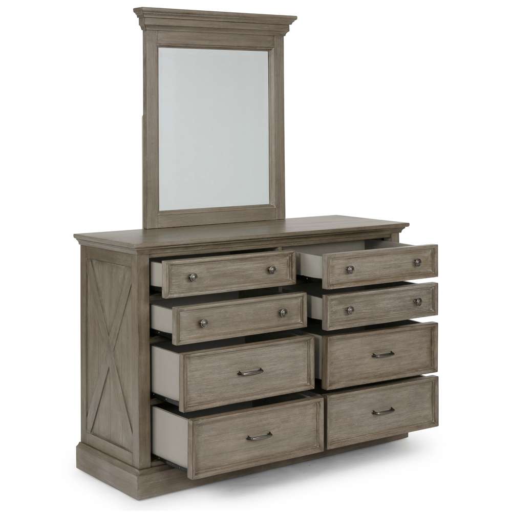 Homestyles - Mountain Lodge Gray Dresser with Mirror - 5525-74 veiw 3