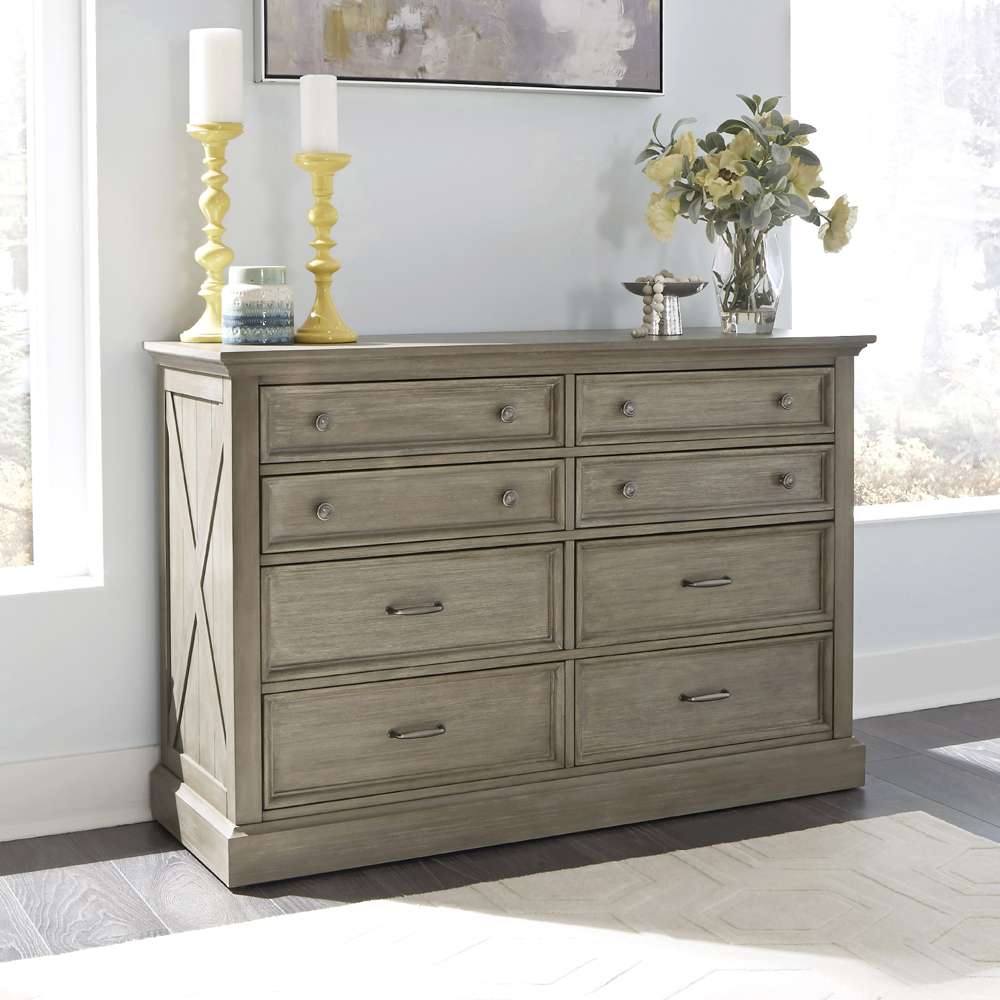 Homestyles - Mountain Lodge Gray Dresser - 5525-43 veiw 2