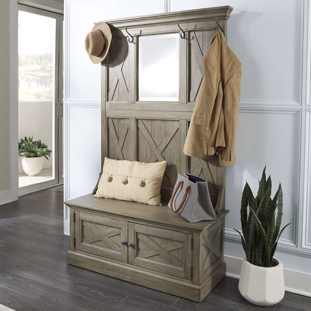 Homestyles - Mountain Lodge Gray Hall Tree - 5525-49 veiw 2