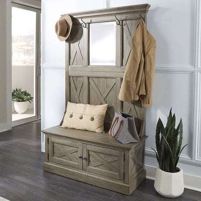 Homestyles - Mountain Lodge Gray Hall Tree - 5525-49 veiw 2