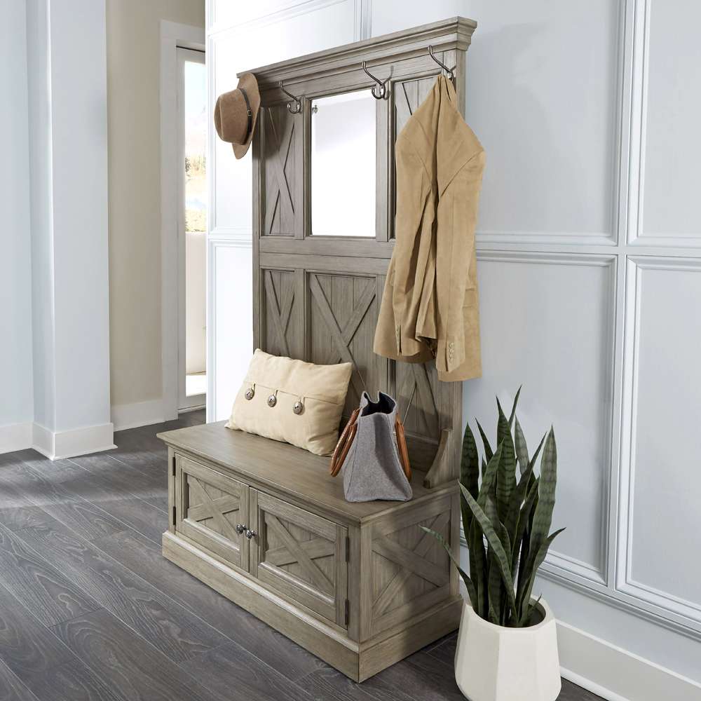 Homestyles - Mountain Lodge Gray Hall Tree - 5525-49 veiw 3