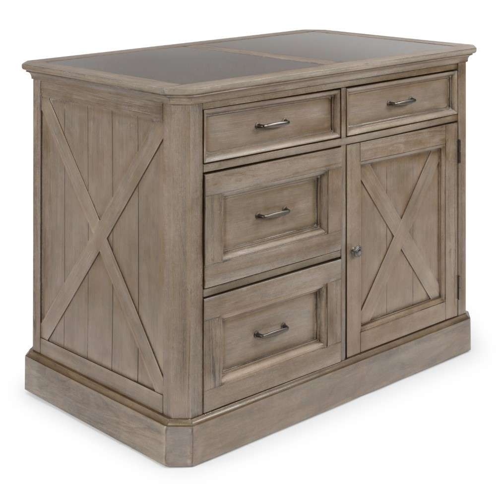 Homestyles - Mountain Lodge Gray Kitchen Island - 5525-94 veiw 1