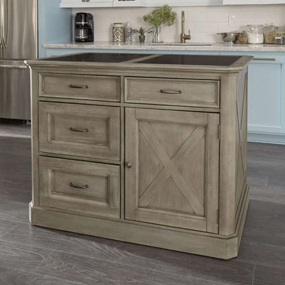 Homestyles - Mountain Lodge Gray Kitchen Island - 5525-94 veiw 2