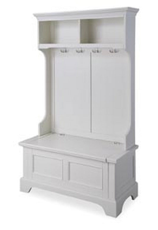 Homestyles Furniture - Naples White Hall Tree - 5530-49 veiw 1