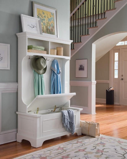 Homestyles Furniture - Naples White Hall Tree - 5530-49 veiw 3