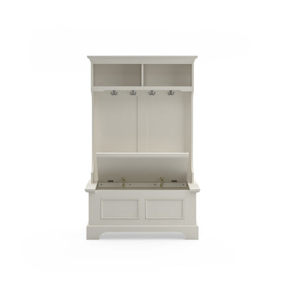 Homestyles Furniture - Naples White Hall Tree - 5530-49 veiw 5