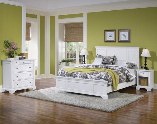 Homestyles Furniture - Naples White Queen Bed, Nightstand and Chest - 5530-5014 veiw 2