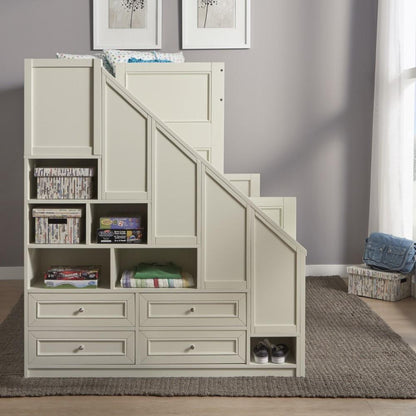 Homestyles Furniture - Naples White Twin Over Full Bunk Bed - 5530-56 veiw 2