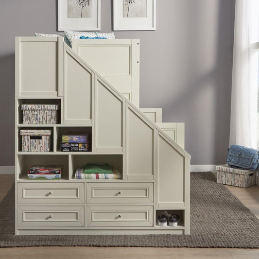 Homestyles Furniture - Naples White Twin Over Full Bunk Bed - 5530-56 veiw 2