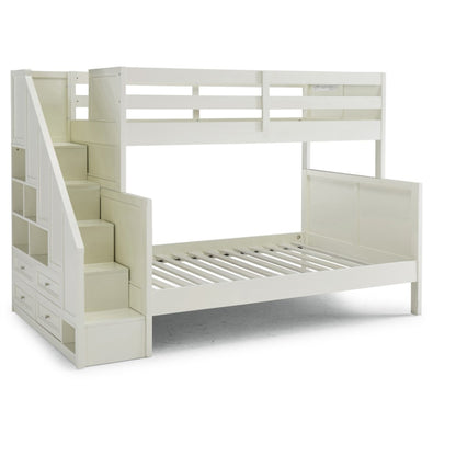 Homestyles Furniture - Naples White Twin Over Full Bunk Bed - 5530-56 veiw 4
